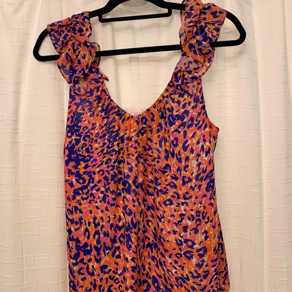 Alice and Trixie By Angela George Silk Cheetah Top